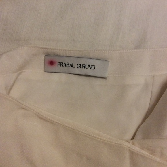 FLAWED [Prabal Gurung] Crossover Lace Insert Skirt - Picture 7 of 11